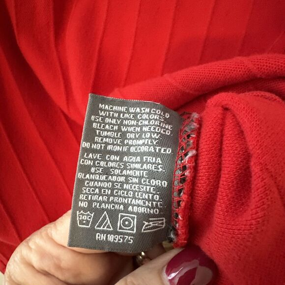 NC State Wolfpack The Alumni Collection Polo Shirt Adult Red Ribbed Size Men XL - Picture 6 of 10